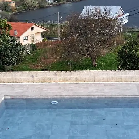 Feriehus Casa Nueva Con Piscina Y Vistas Al Mar Vilaboa